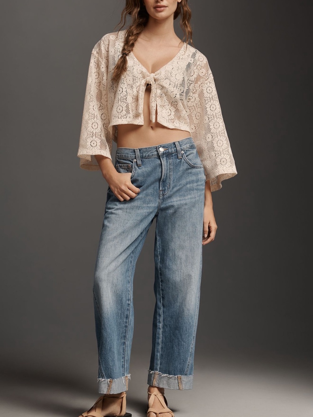 pistola Kacey Relaxed Cuffed Boyfriend Jeans NWT